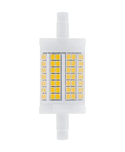 Lanterna LED OSRAM cu baza R7s, tub LED cu bec de 12 W, inlocuitor pentru bec de 100 W, alb cald (2700K)