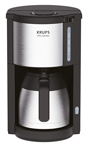 Krups KM305D10 Cafetiera izolata ProAroma Negru/Otel inoxidabil