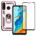 Husa Yiakeng pentru Huawei P30 Lite si protectie de ecran din sticla securizata, husa din silicon rezistenta la socuri pentru bara de protectie pentru Huawei P30 Lite (Huawei P30 Lite Rose Gold)