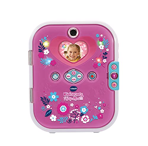 VTech Kidisecrets Selfie Music 2.0 - jurnal pentru copii cu 2 camere, MP3 player, recunoastere faciala, efecte de iluminare si multe altele - pentru copii cu varsta intre 6-12 ani