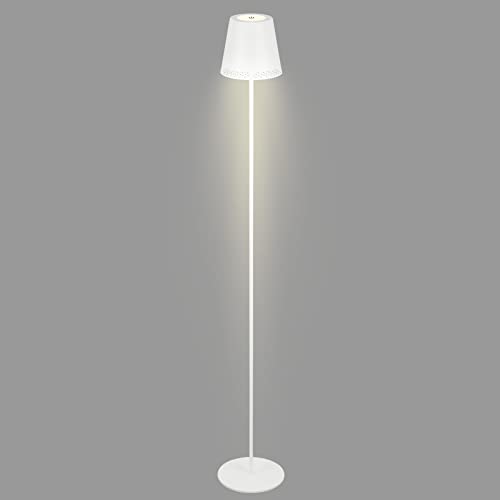BRILONER - Lampa de podea LED cu baterie 3 in 1, reglabila treptat, la atingere, Lampa de podea LED pentru exterior, Lampa de podea LED fara fir, alb