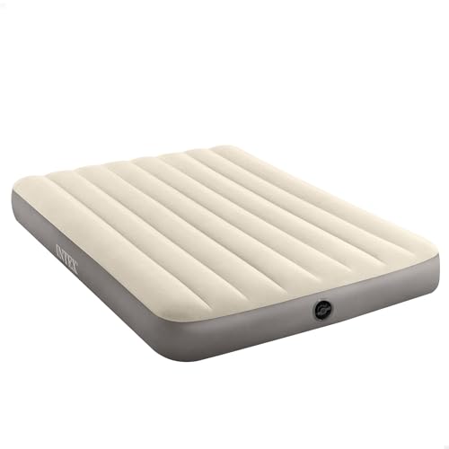 Intex L&amp;G FR 64708 DOWNY FIBRE TECH Matelas Vinil Bej 137 x 191 x 25 cm