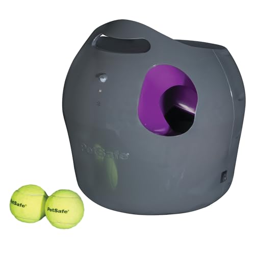 Jucarie automata pentru caini PetSafe, lansator interactiv de mingi de tenis pentru caini, rezistent la apa