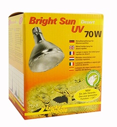 Lucky Reptile Bright Sun UV Desert - Lampa cu halogenuri metalice de 70 W pentru prize E27