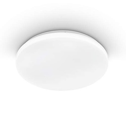 Plafoniera EGLO Pogliola, O 31 cm, plafoniera LED, lampa de sufragerie cu 1 bec din otel si plastic, lampa alba, lampa pentru camera copiilor, lampa de bucatarie, lampa de birou, tavan lampa de hol