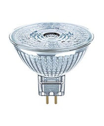 Spot LED OSRAM LED STAR MR16 12 V, baza GU5.3, alb cald, 2700 K, 8 W = echivalent cu 50 W, LED SUPERSTAR MR16 12 V, transparent, marime unica