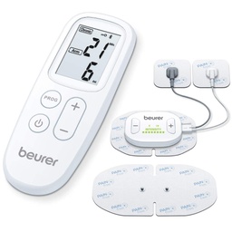 EM 70 Dispozitiv wireless TENS / EMS, dispozitiv de curent de stimulare wireless pentru terapia durerii, stimulare musculara si masaj, cu aplicatie, inclusiv 4 electrozi