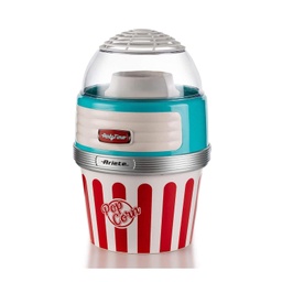 Ariete 2957 Pop Corn Maker XL, Masina pentru popcorn, 1100 W, gatit cu aer cald, 2 minute, albastru deschis
