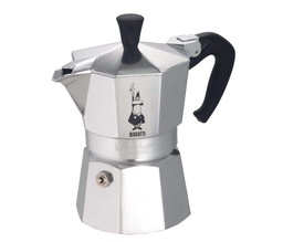 Bialetti - Moka Express: espressor emblematic de pe plita, face cafea italiana adevarata, oala Moka 12 cani (600 ml), aluminiu, argintiu