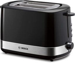Electrocasnice Bosch, prajitor de paine compact, TAT6A513, cu functie de dezghetare/reincalzire, 800 W, culoare: negru