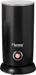 Spumator electric Bestron pentru lapte, cu baza 360deg si capacitate de pana la 300 ml, colectia Viva Italia, 550 wati, culoare: negru