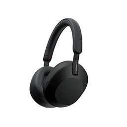 Casti Bluetooth wireless cu anulare a zgomotului Sony WH-1000XM5 (baterie de 30 de ore, senzor tactil, aplicatie Headphones Connect, functie de incarcare rapida, optimizata pentru Amazon Alexa, casti cu microfon) negru