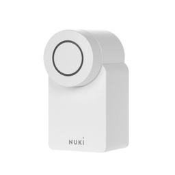 Nuki Smart Lock (a 4-a generatie), incuietoare inteligenta a usii cu Matter pentru acces fara cheie fara modificare, incuietoare electronica a usii transforma smartphone-ul intr-o cheie, alb