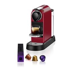 Krups Nespresso Citiz XN7415, aparat de cafea, sistem capsule Nespresso, rezervor de apa 1L, rosu