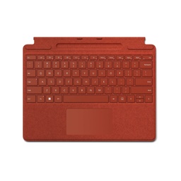 Husa Microsoft Surface Pro 8/X Alcantara cu slot Poppy Red