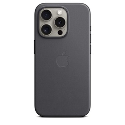 Husa din material fin Apple iPhone 15 Pro cu MagSafe - neagra