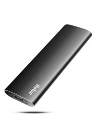 SSD extern Netac 1TB USB 3.2 GEN 2, hard disk extern de pana la 550 MB/s (10 Gbps, USB C, aluminiu)