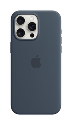 Husa din silicon Apple iPhone 15 Pro Max cu MagSafe - Storm Blue