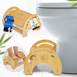 TRIXUS - taburet de toaleta pentru adulti, taburet de toaleta cu unghi reglabil din lemn, taburet de baie care iti imbunatateste calitatea vietii, castigatorul testului impotriva problemelor intestinale si a constipatiei