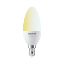 OSRAM Smart+ LED, lampa ZigBee cu baza E14, alb cald pana la lumina zilei (2700K - 6500K), reglabil, compatibil direct cu Echo Plus si Echo Show (a doua generatie), compatibil cu Philips Hue Bridge