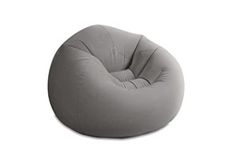 Intex Beanless Bag Scaun Mobilier umflat - Bean Bag - 1,14 m x 1,14 m x 71 cm, Gri