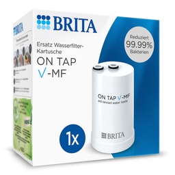 Filtru de apa de la robinet BRITA ON TAP V-MF (600L) - Reduce clorul, PFAS, 99,99% din bacterii, microparticule si metale - pentru apa potabila buna si sigura